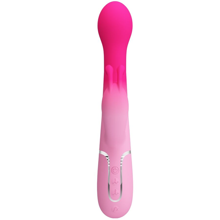 PRETTY LOVE - DEJON 3 IN 1 MULTIFUNCTION RABBIT VIBRATOR PINK - Imagem de 3