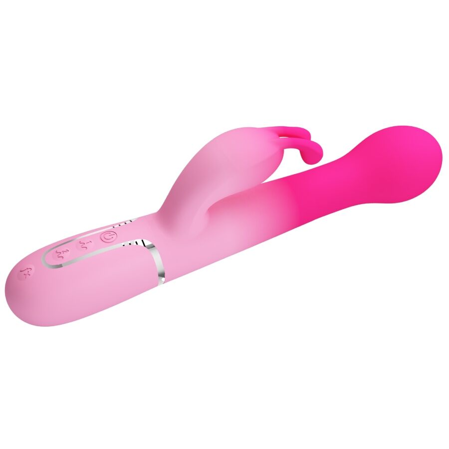 PRETTY LOVE - DEJON 3 IN 1 MULTIFUNCTION RABBIT VIBRATOR PINK - Imagem de 5
