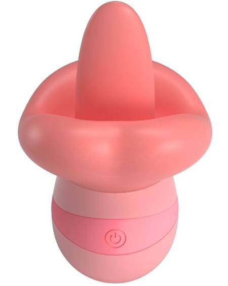 PRETTY LOVE - KYLEE TONGUE CLITORIS STIMULATOR 10 VIBRATIONS NUDE PINK