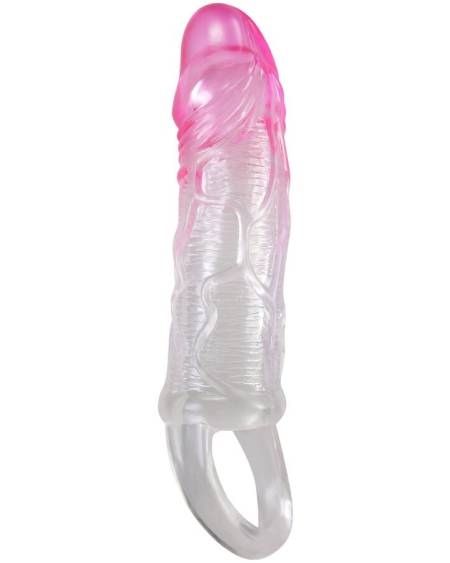 PRETTY LOVE - ODES REALISTIC 2 CM ENLARGEMENT SHEATH FOR PENIS PINK