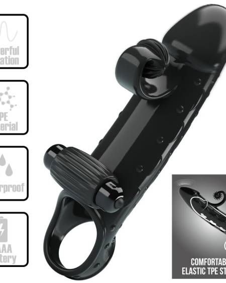 ROMANCE - VIBRATING PENIS SLEEVE BLACK
