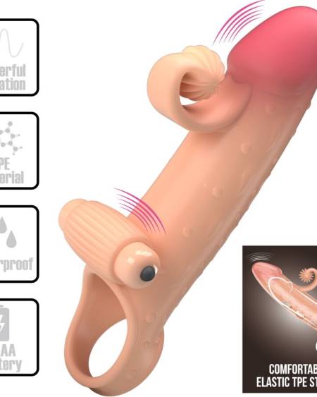 ROMANCE - VIBRATING PENIS SLEEVE NATURAL