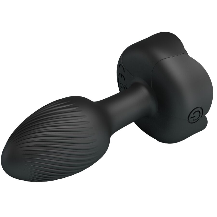 PRETTY LOVE - OLMAN ANAL PLUG WITH LED LIGHT BLACK 8.8 CM - Imagem de 5
