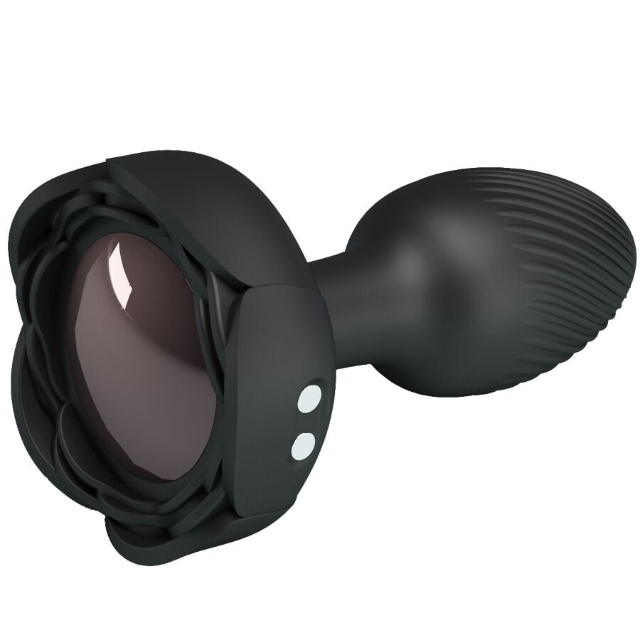 PRETTY LOVE - OLMAN ANAL PLUG WITH LED LIGHT BLACK 8.8 CM - Imagem de 2
