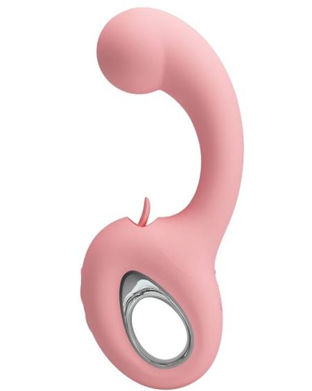 PRETTY LOVE - ERYNNYES G-SPOT VIBRATOR + CLITORIS STIMULATOR 10 VIBRATIONS PINK