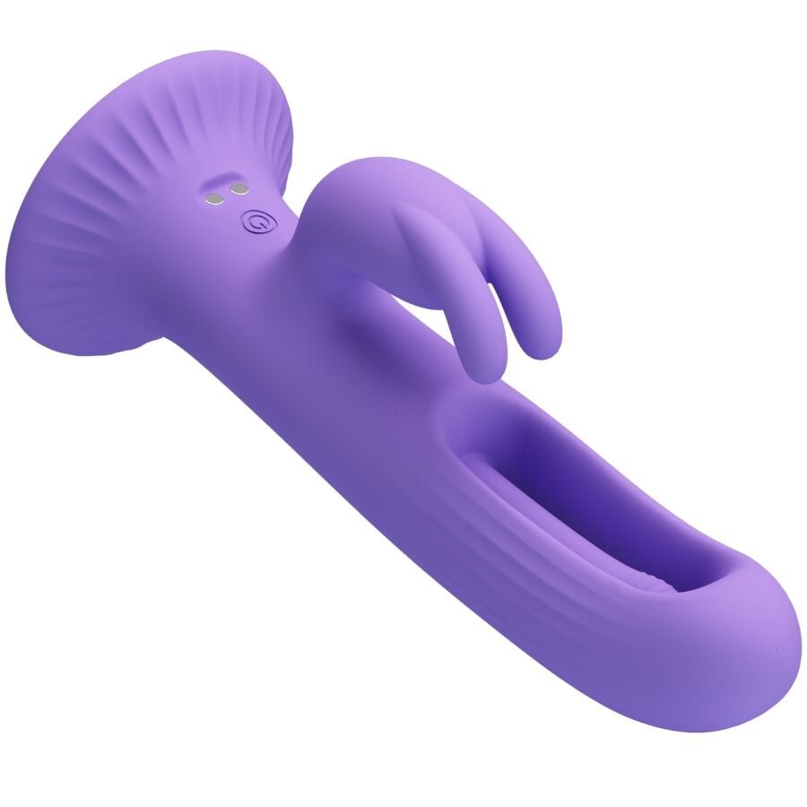 PRETTY LOVE - KILLMOULIS RABBIT VIBRATOR 12 VIBRATION MODES PURPLE - Imagem de 4