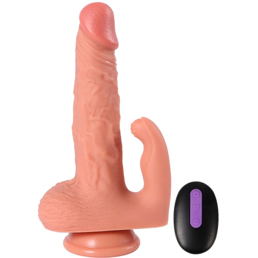 SHEQU - HAYDEN DILDO AND CLITORIS STIMULATOR WITH VIBRATION AND REMOTE CONTROL 16 CM - Imagem de 4