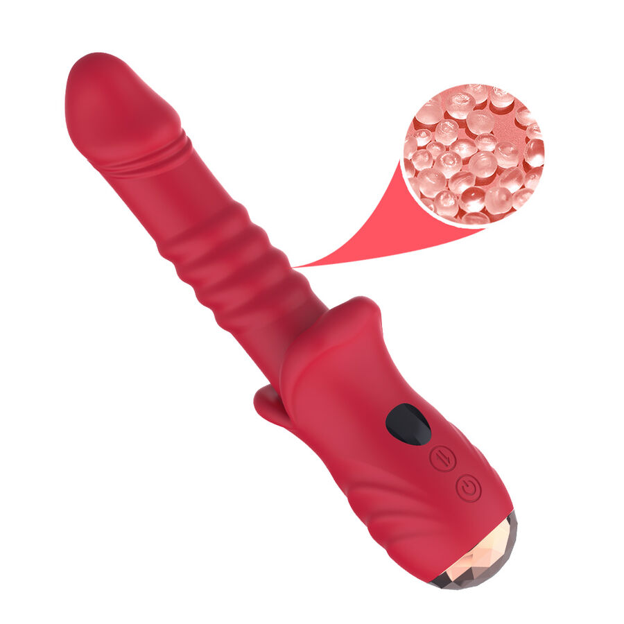 ARMONY - POINT A STIMULATING VIBRATOR DILDO RED - Imagem de 5