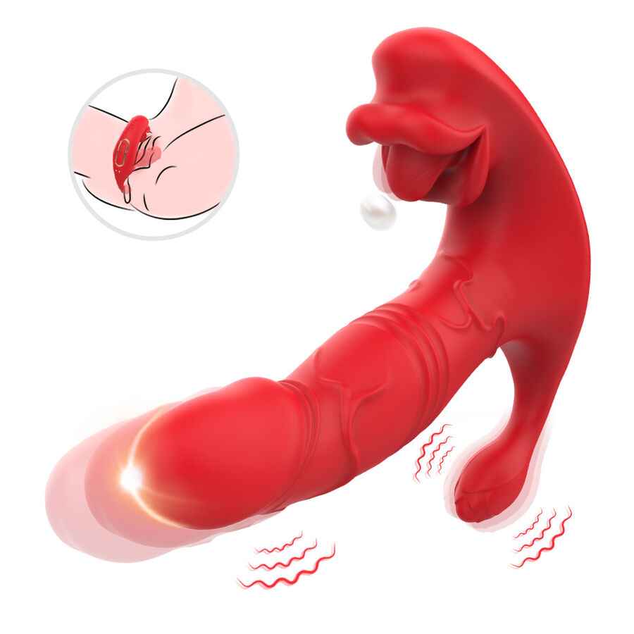 ARMONY - ANAL VIBRATOR PANTY C AND G-SPOT STIMULATOR REMOTE CONTROL RED - Imagem de 2
