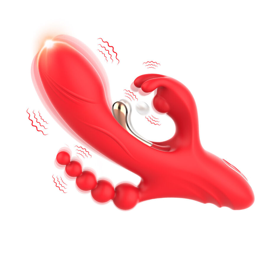 ARMONY - G-SPOT AND CLITORIS STIMULATOR VIBRATOR RED - Imagem de 4