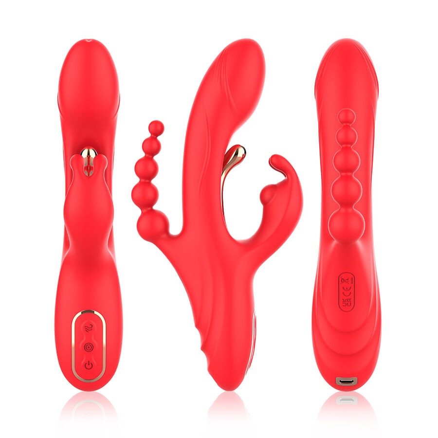 ARMONY - G-SPOT AND CLITORIS STIMULATOR VIBRATOR RED - Imagem de 5