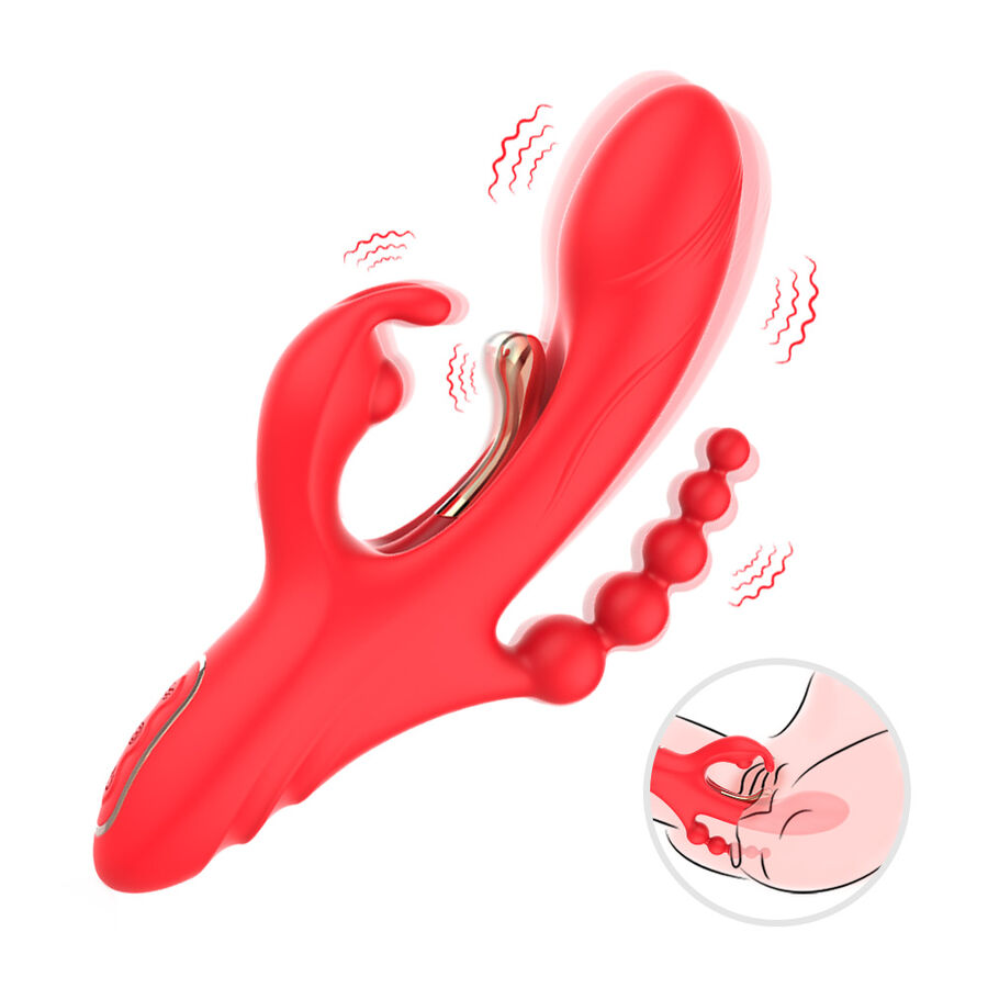 ARMONY - G-SPOT AND CLITORIS STIMULATOR VIBRATOR RED - Imagem de 2