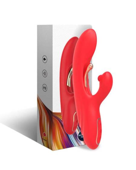 ARMONY - G-SPOT AND CLITORIS STIMULATOR VIBRATOR WITH OSCILLATING TONGUE RED