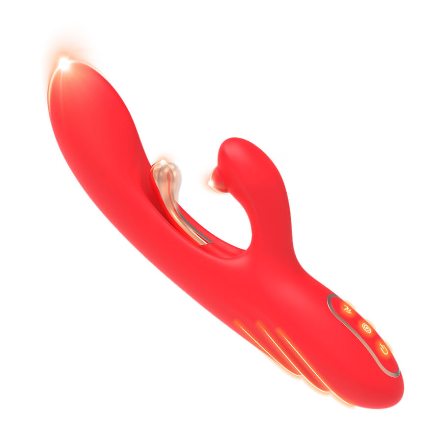 ARMONY - G-SPOT AND CLITORIS STIMULATOR VIBRATOR WITH OSCILLATING TONGUE RED - Imagem de 2