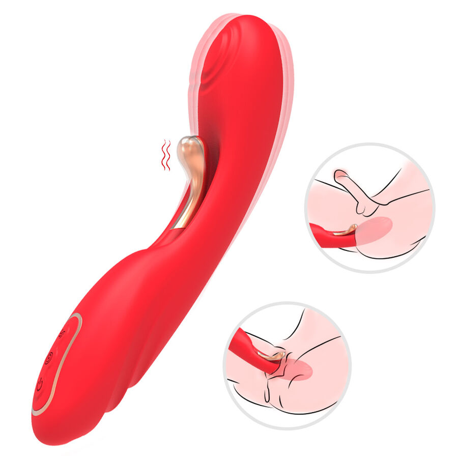 ARMONY - VIBRATOR WITH OSCILLATING TONGUE RED - Imagem de 2