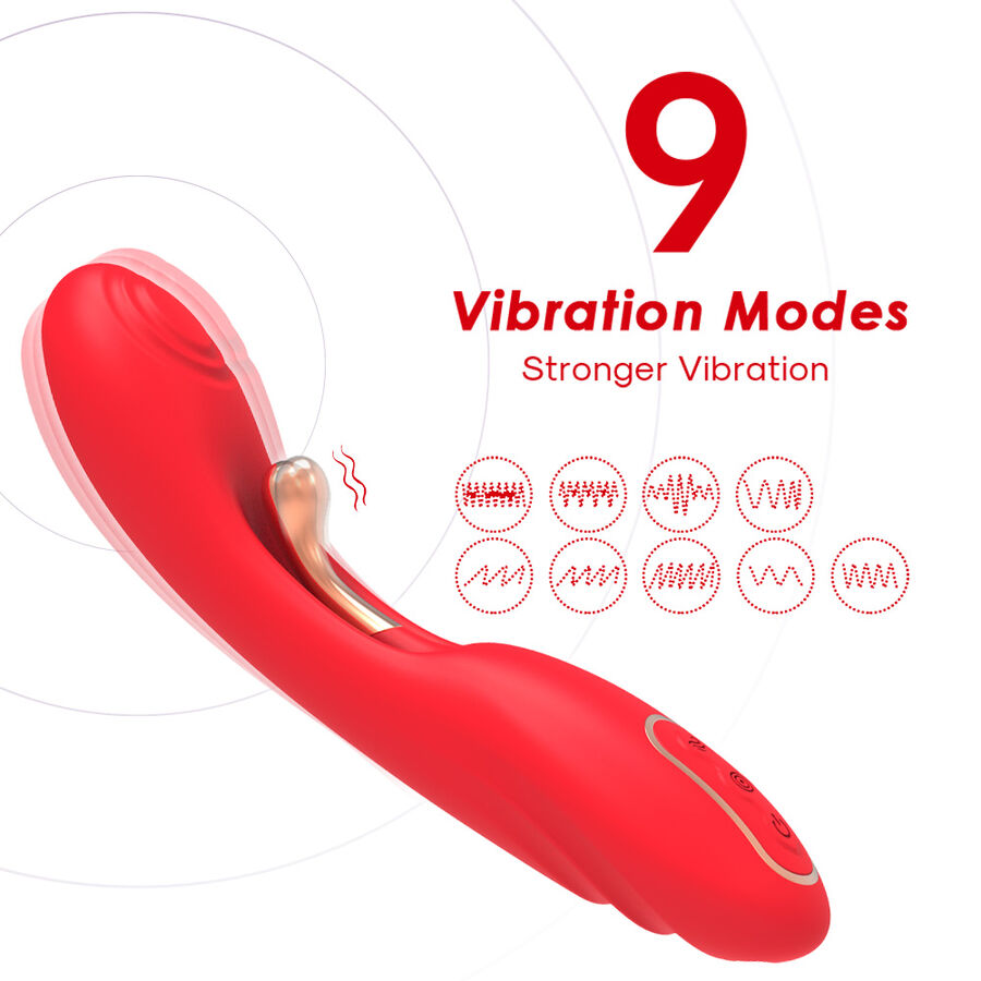 ARMONY - VIBRATOR WITH OSCILLATING TONGUE RED - Imagem de 4