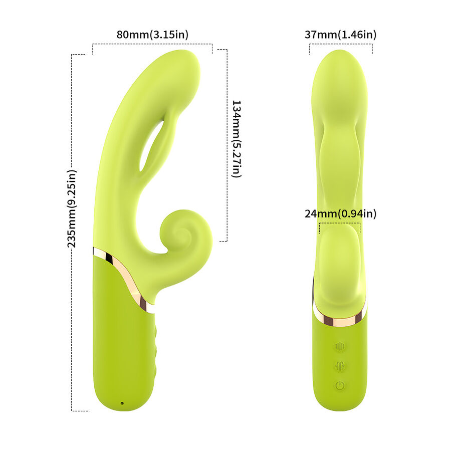 ARMONY - INFLABE POINT A TO STIMULATOR VIBRATOR GREEN - Imagem de 5