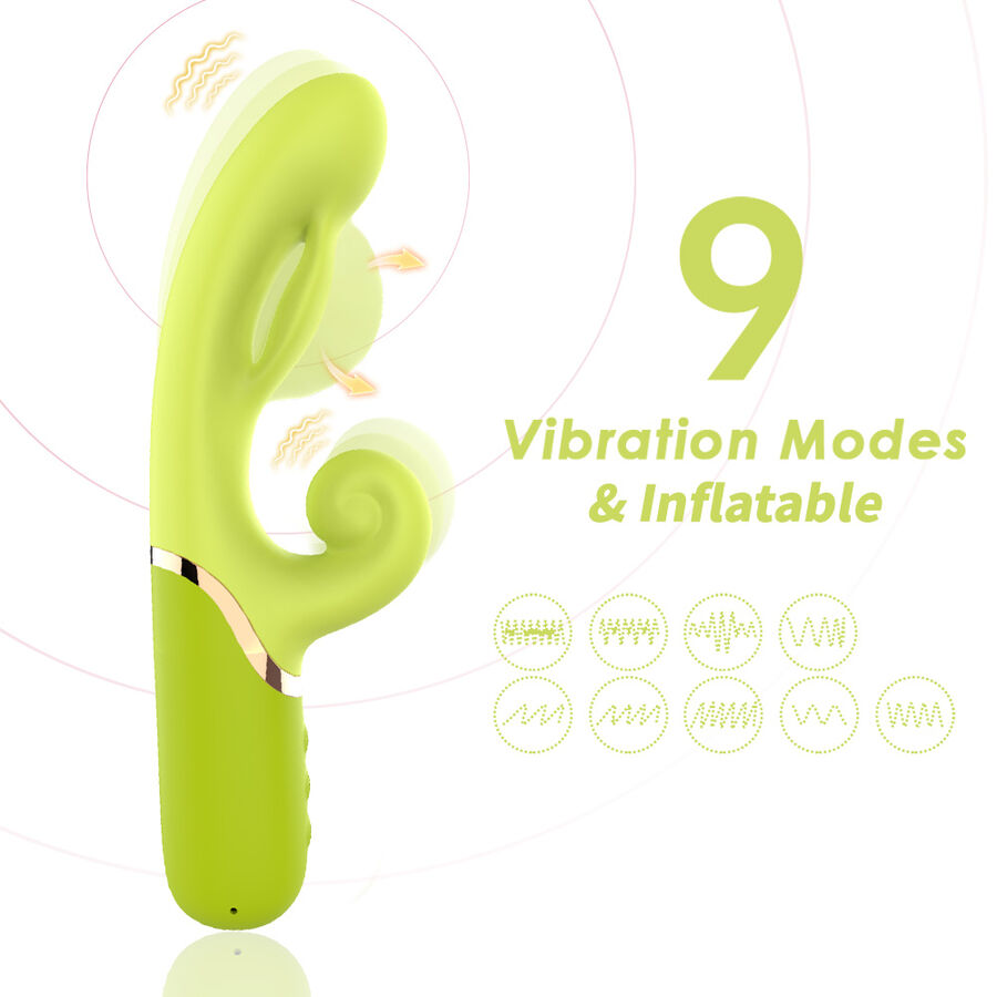 ARMONY - INFLABE POINT A TO STIMULATOR VIBRATOR GREEN - Imagem de 3