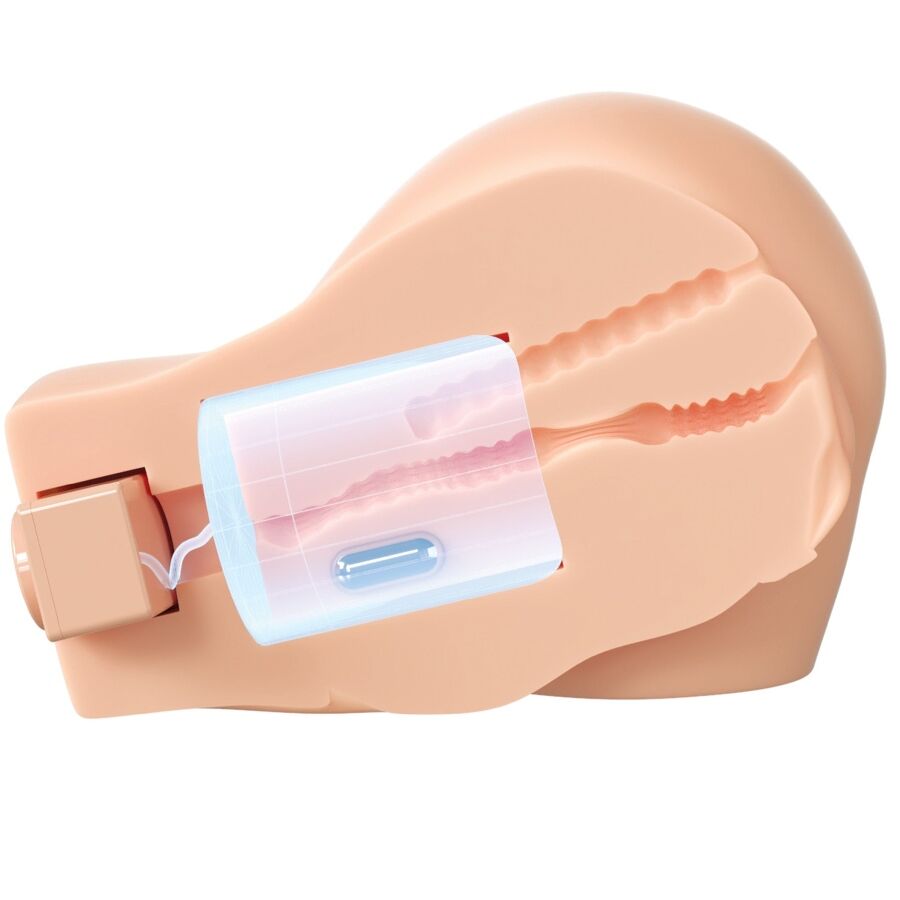 PDX ELITE - BACK THAT ASS UP REALISTIC VIBRATING VAGINA AND ANUS MASTURBATOR - Imagem de 4
