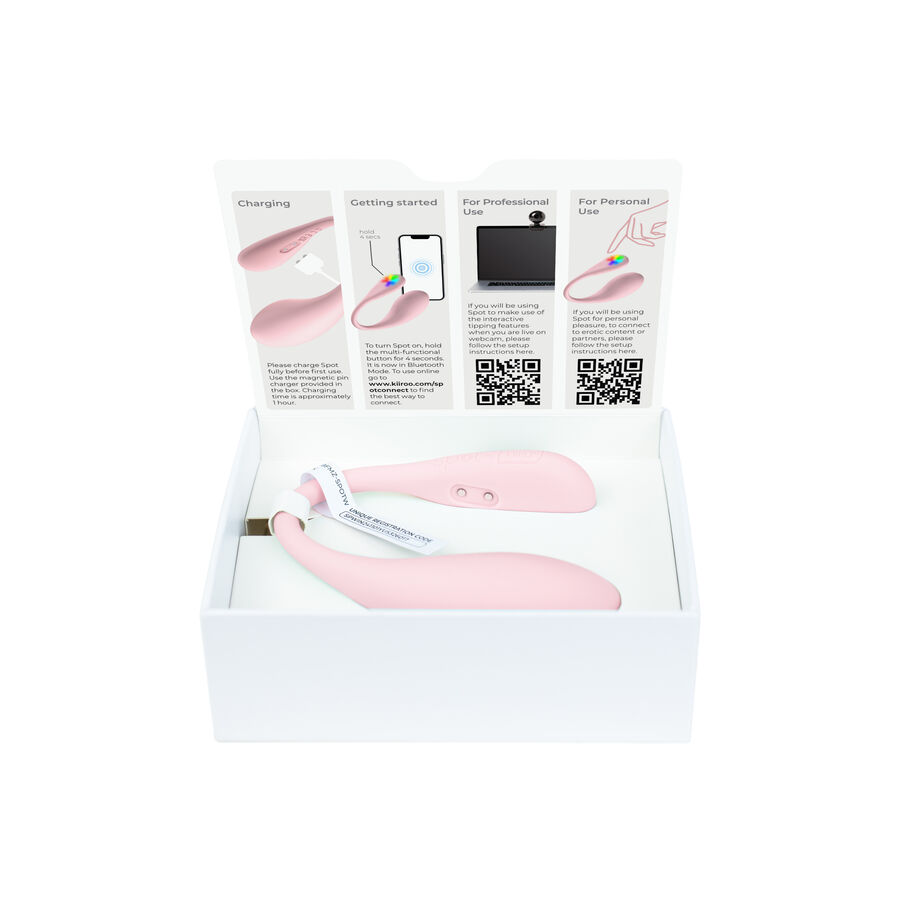 KIIROO - SPOT KISS ME U-SHAPED VIBRATOR PINK - Imagem de 5
