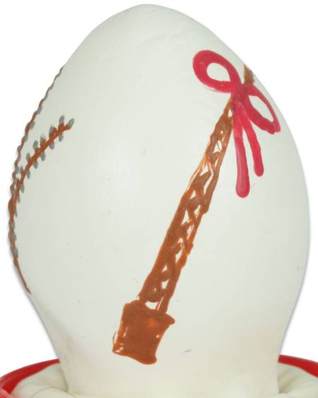 CONDOMERIE - HANDPAINTED NOVELTY CONDOMS EASTER EGG WHITE