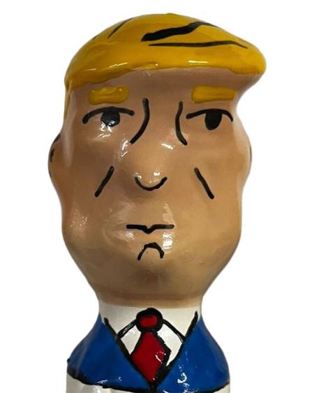 CONDOMERIE - HANDPAINTED NOVELTY CONDOMS GRUMPY TRUMP XL
