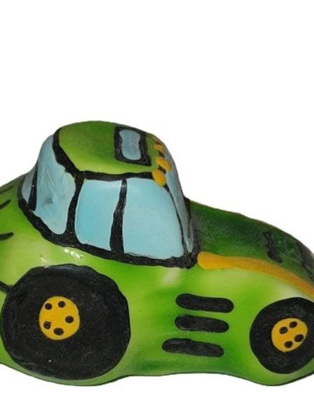 CONDOMERIE - HANDPAINTED NOVELTY CONDOMS TRACTOR GREEN XL