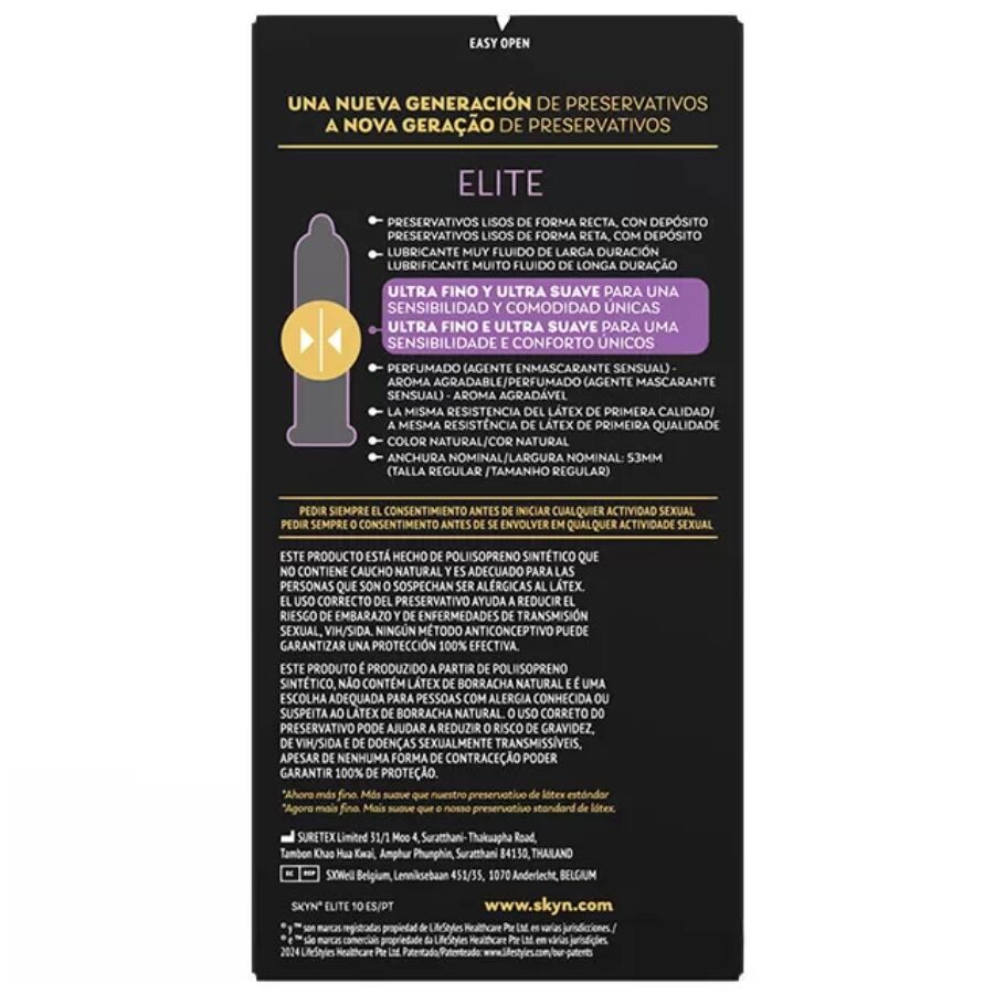 SKYN - ELITE ULTRA-THIN CONDOMS 10 UNITS - Imagem de 2