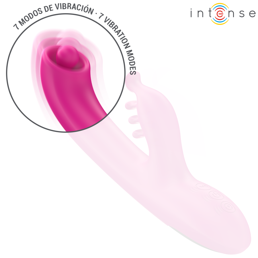 INTENSE - CHRISTINA MULTIFUNCTION RABBIT VIBRATOR 22.5 CM PINK - Imagem de 4