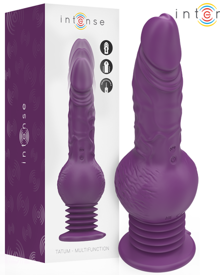 INTENSE - TATUM MULTIFUNCTION VIBRATOR WITH UP AND DOWN VIBRATION 24 CM PURPLE