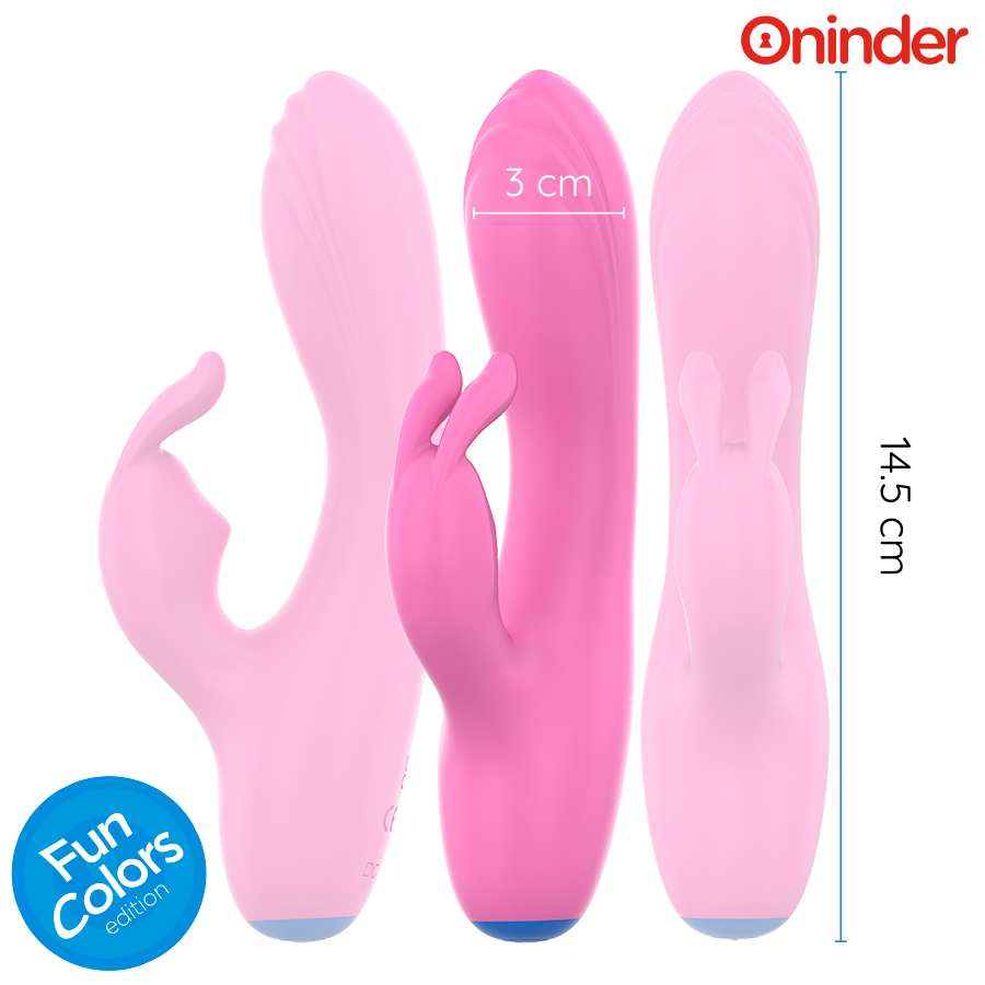 ONINDER CUTE - LOVE BUNNY VIBRATOR G-SPOT CLITORIS - FREE WORLDWIDE APP - Imagem de 4