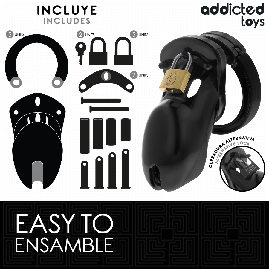 ADDICTED TOYS LOCKED - FORBIDDEN VAULT PENIS CAGE 10 CM - Imagem de 4