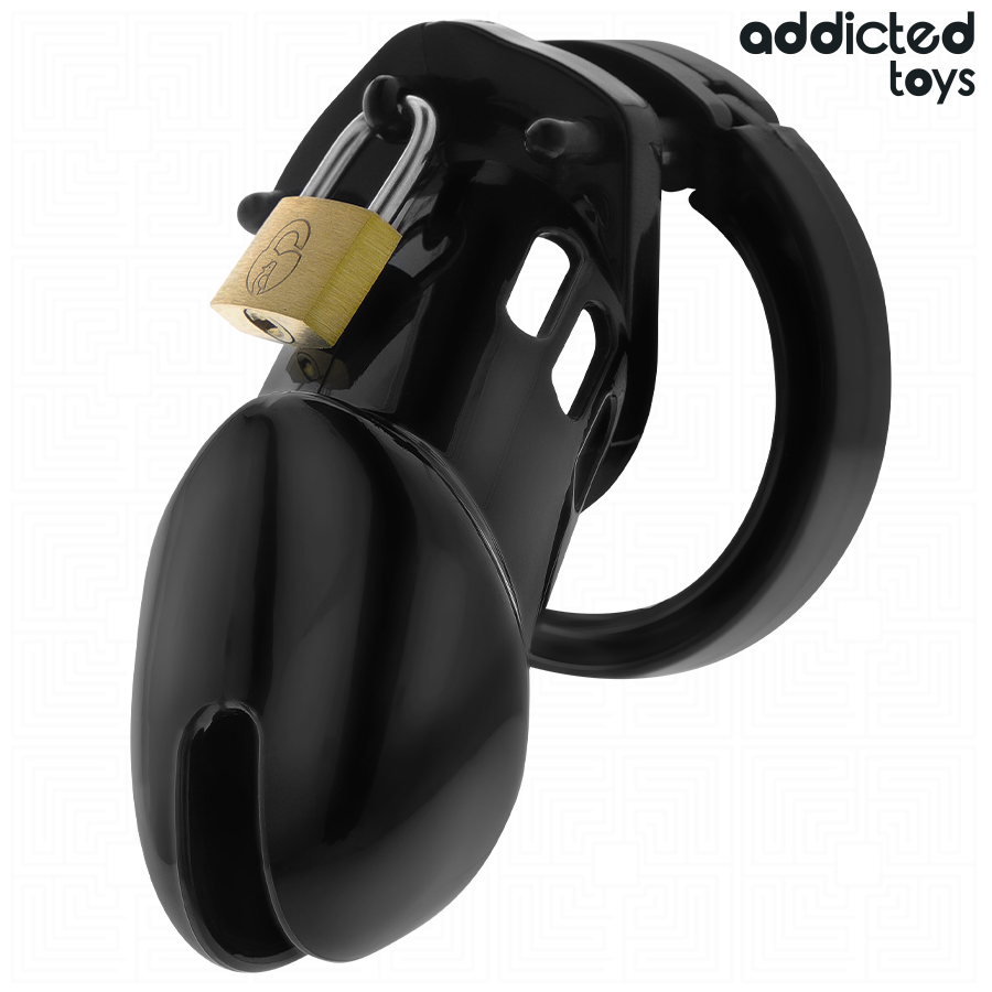 ADDICTED TOYS LOCKED - OBSIDIAN HOLD PENIS CAGE SIZE M - Imagem de 2