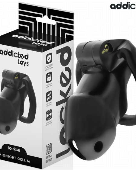 ADDICTED TOYS LOCKED - MINDNIGHT CELL PENIS CAGE SIZE M