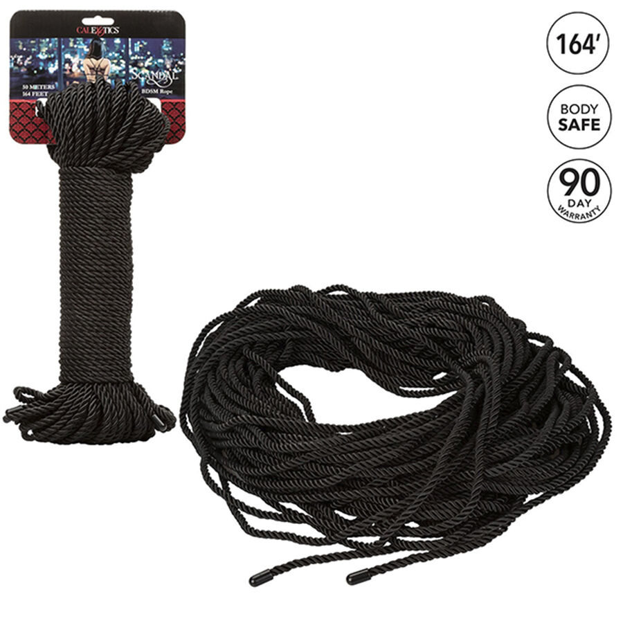 CALEXOTICS - SCANDAL BLACK BDSM ROPE 50 M - Imagem de 3