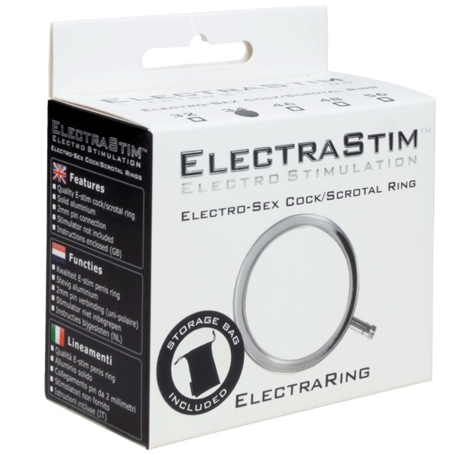 ELECTRASTIM - ELECTRARINGS METAL PENIS RING 34 MM - Imagem de 3