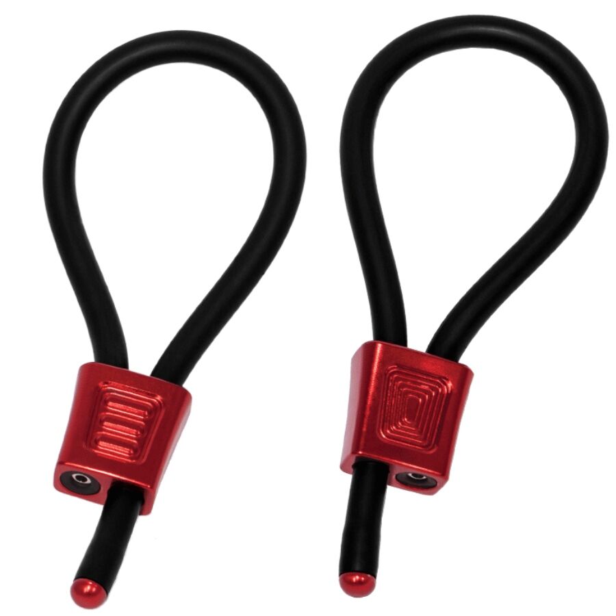 ELECTRASTIM - PRESTIGE ELECTRA LOOPS ADJUSTABLE COCK RINGS RED