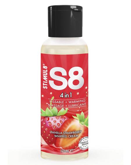 STIMUL8 - S8 4 IN 1 STRAWBERRY DESSERT LUBRICANT 125 ML