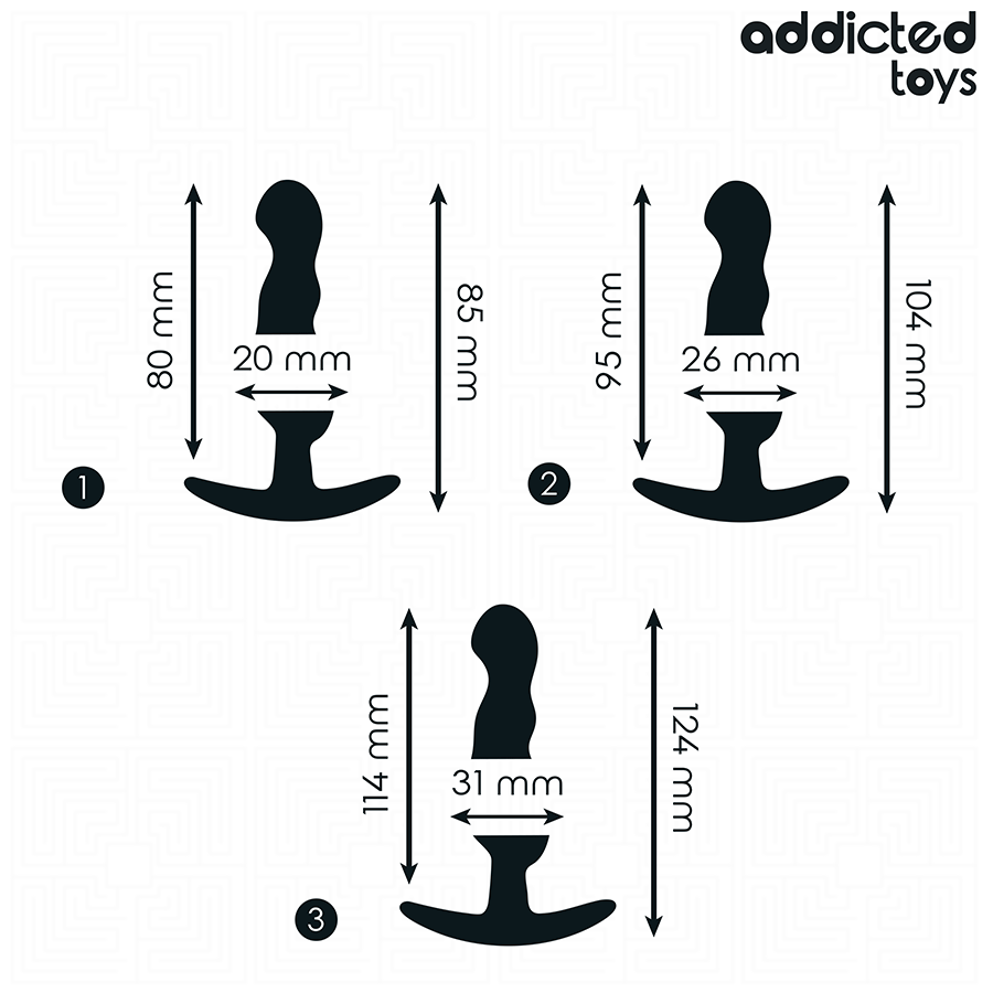 ADDICTED TOYS - SET OF 3 ANAL PLUG SILICONE MODEL 1 - Imagem de 4