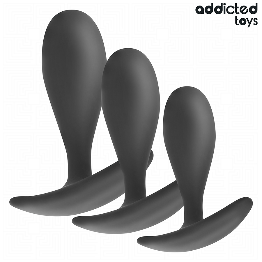 ADDICTED TOYS - SET OF 3 ANAL PLUG SILICONE MODEL 2 - Imagem de 2