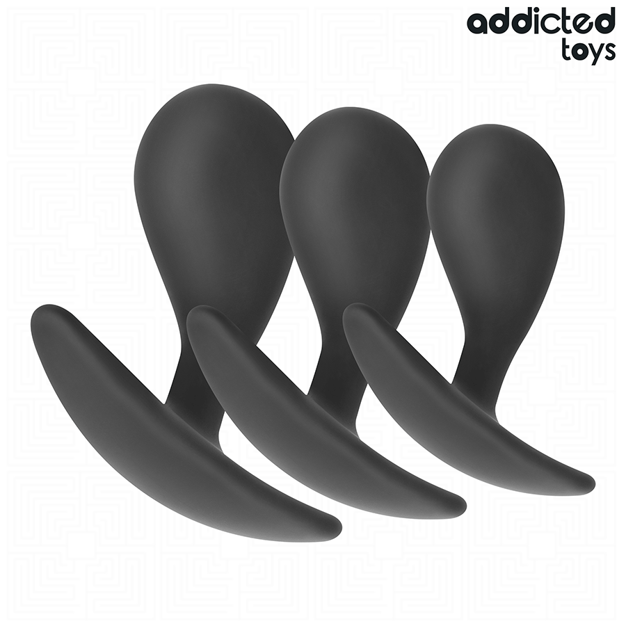 ADDICTED TOYS - SET OF 3 ANAL PLUG SILICONE MODEL 3 - Imagem de 2
