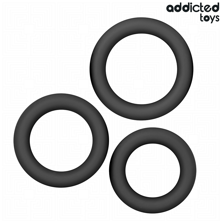 ADDICTED TOYS - SET OF SILICONE RINGS MODEL 1 - Imagem de 5