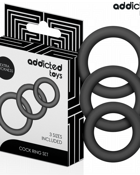 ADDICTED TOYS - SET OF SILICONE RINGS MODEL 1