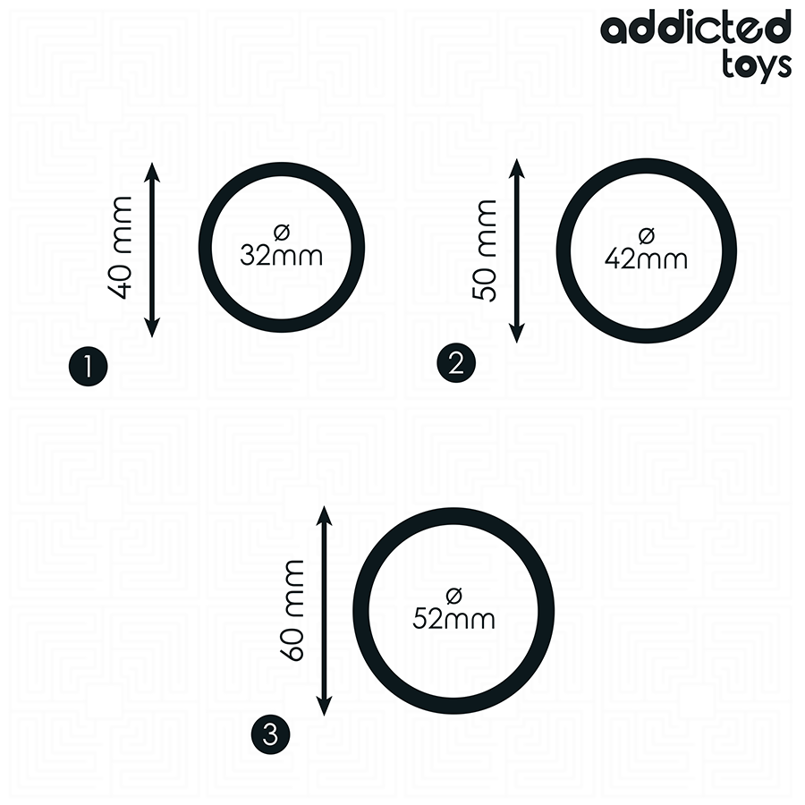 ADDICTED TOYS - SET OF SILICONE RINGS MODEL 2 - Imagem de 4