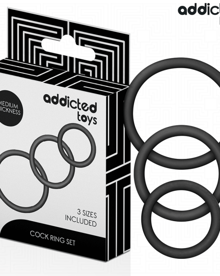 ADDICTED TOYS - SET OF SILICONE RINGS MODEL 2