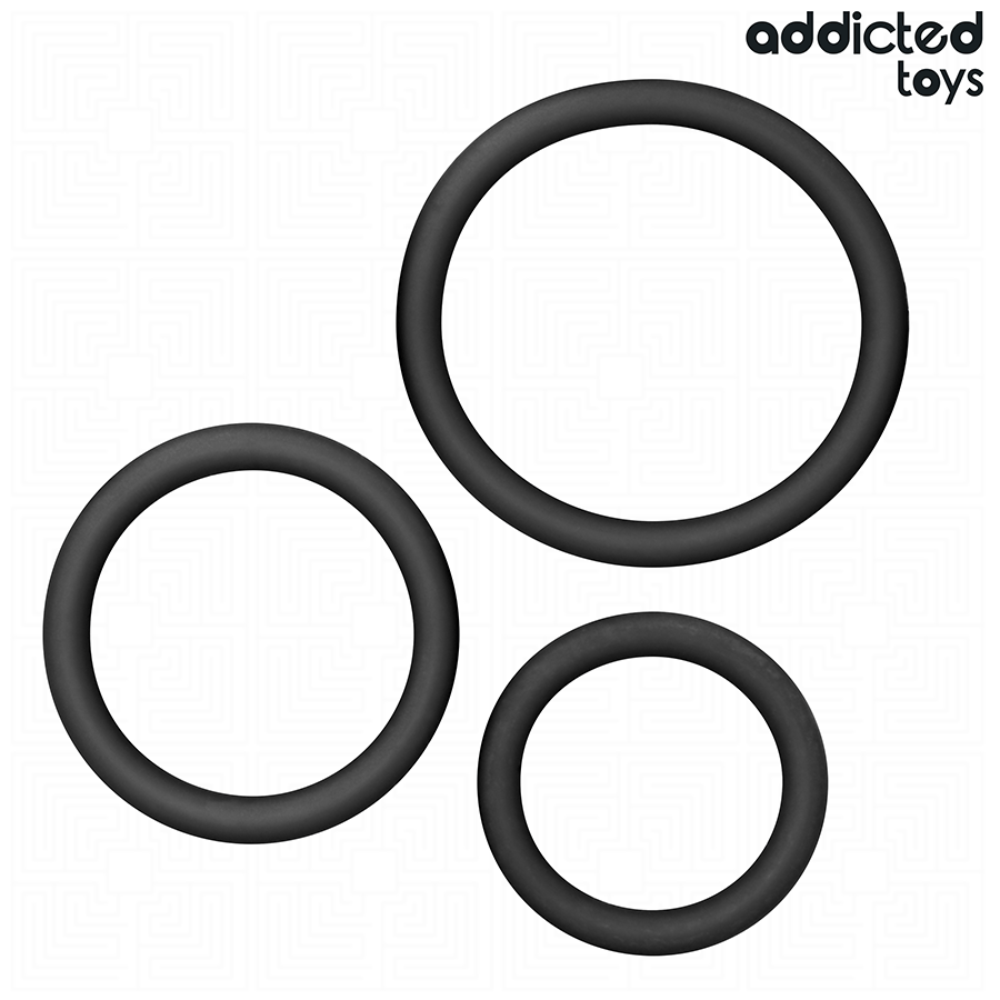 ADDICTED TOYS - SET OF SILICONE RINGS MODEL 2 - Imagem de 5