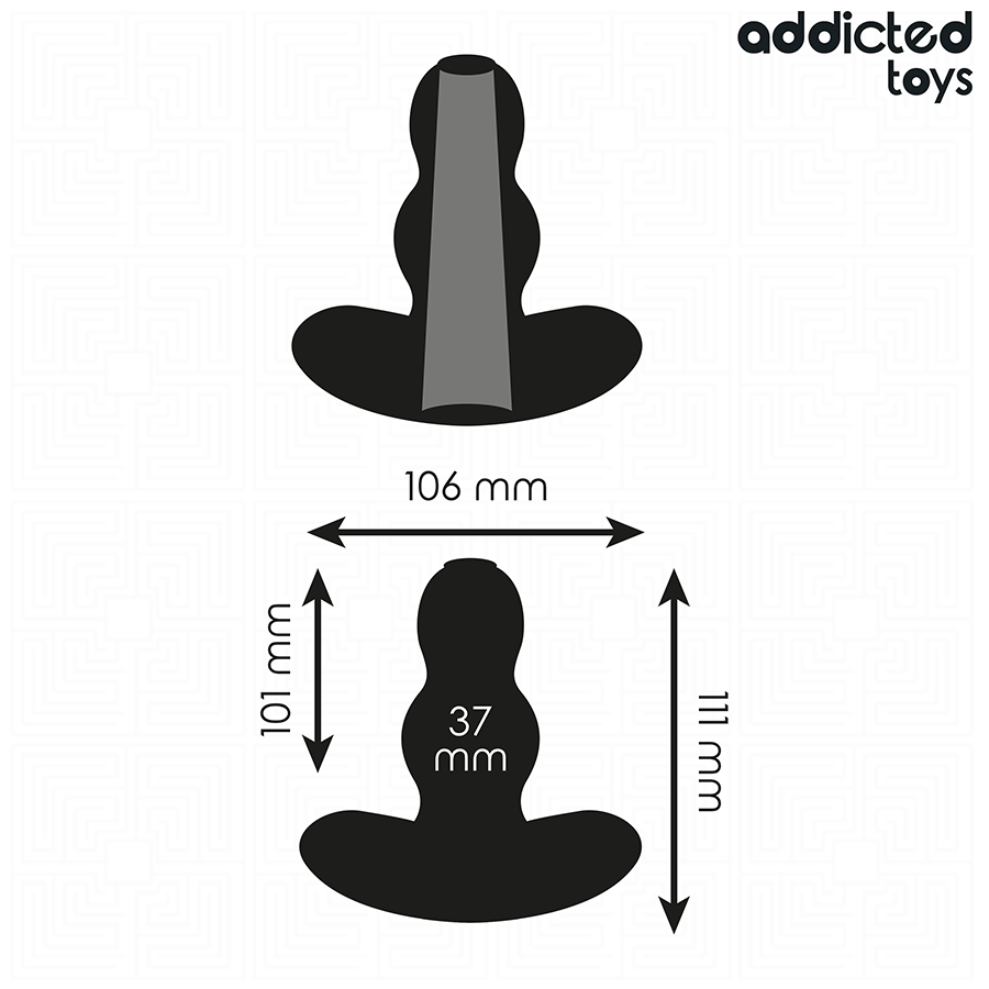 ADDICTED TOYS - HOLLOW ANAL PLUG SILICONE SIZE L 11.1 CM - Imagem de 4