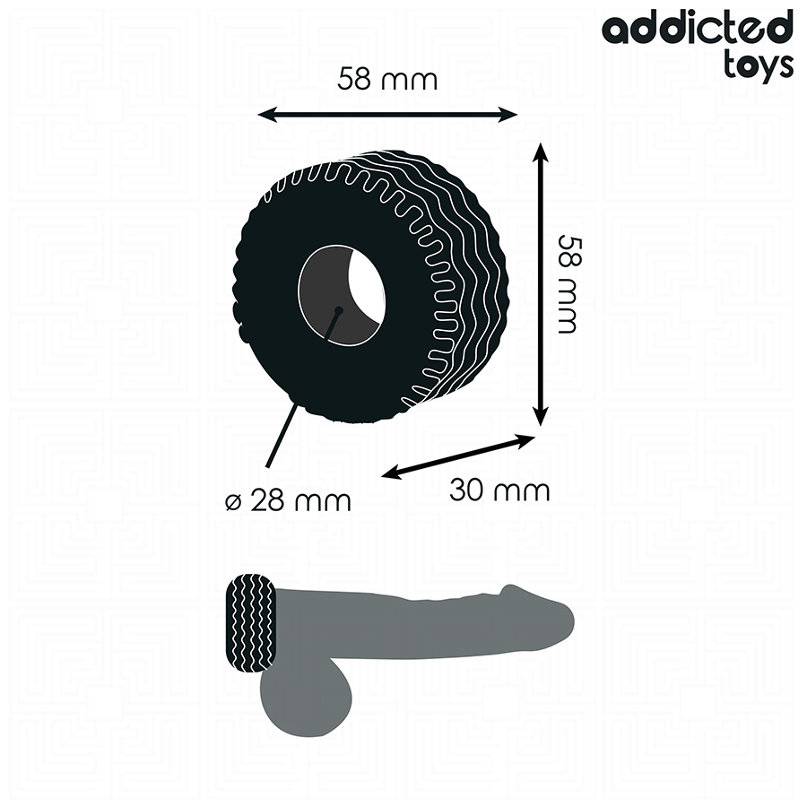 ADDICTED TOYS - EXTRA THICK COCK RING - Imagem de 4