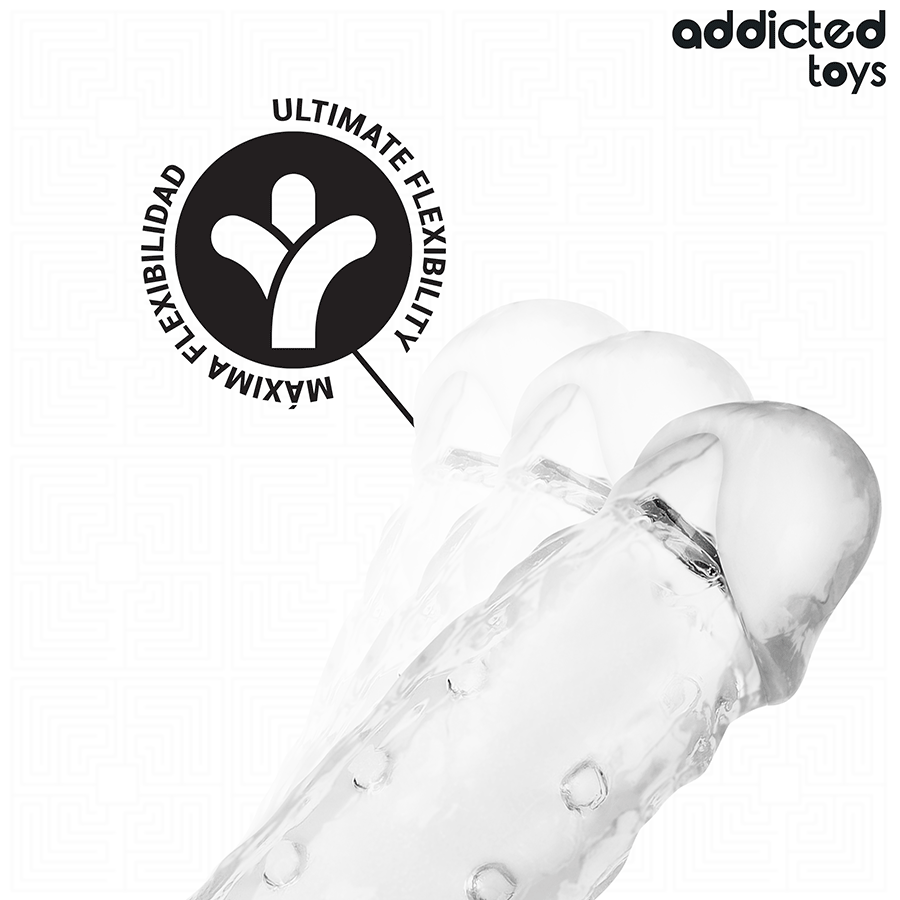 ADDICTED TOYS - TRANSPARENT PENIS EXTENSON SIZE S 23 CM - Imagem de 5