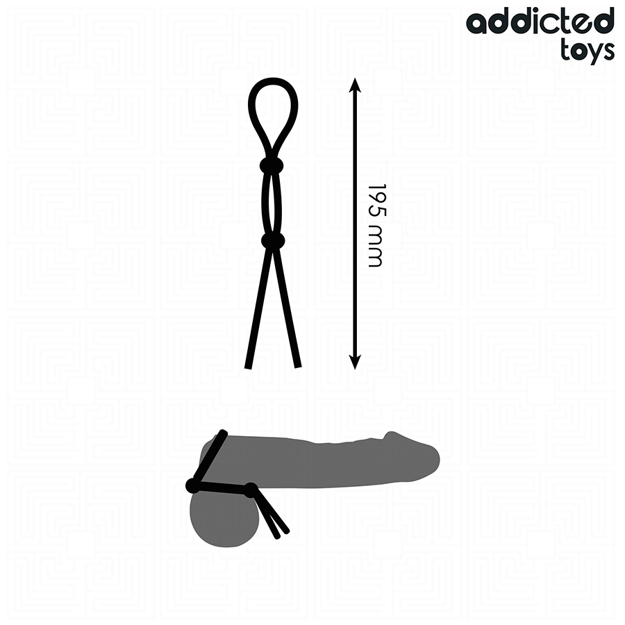 ADDICTED TOYS - SILICONE ROPE FOR THE DOUBLE LOOP PENIS - Imagem de 4